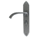 Pewter Gothic Curved Sprung Lever Bathroom Set | From The Anvil-Lever Bathroom-Yester Home