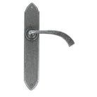 Pewter Gothic Curved Sprung Lever Latch Set | From The Anvil - Lever Latch - From The Anvil - Yester Home