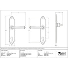 Pewter Gothic Lever Espag. Lock Set | From The Anvil-Espagnolette-Yester Home