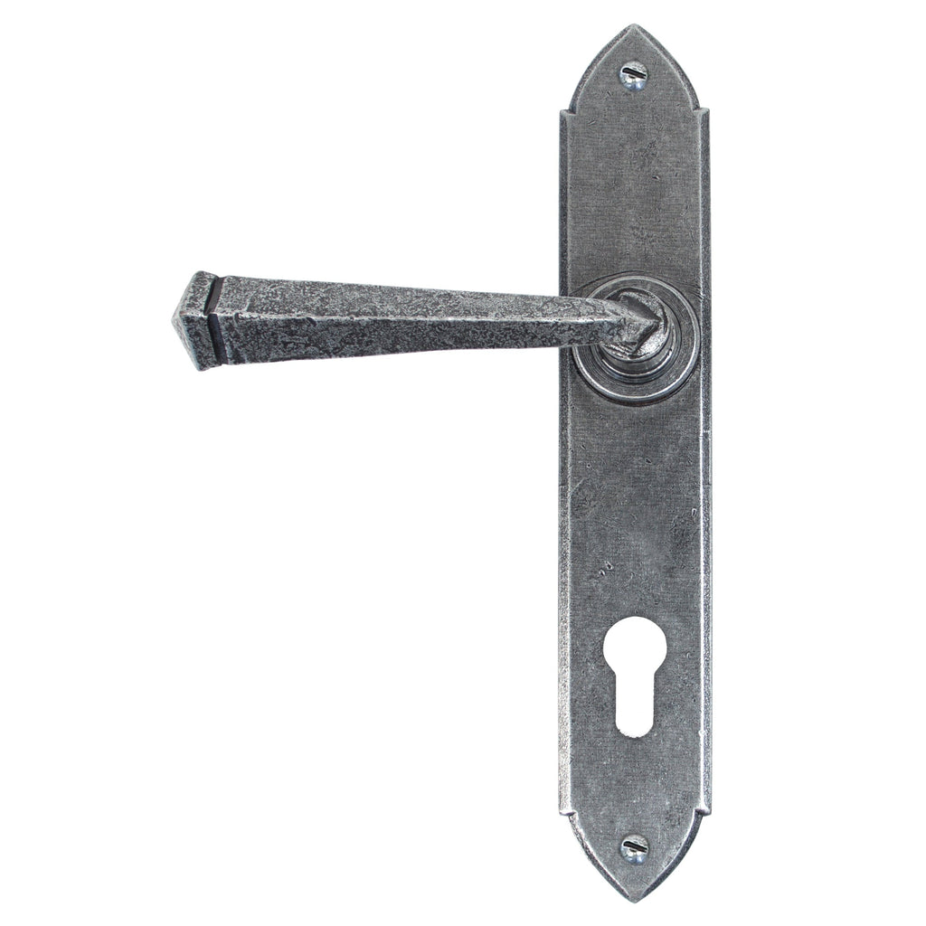 Pewter Gothic Lever Espag. Lock Set | From The Anvil