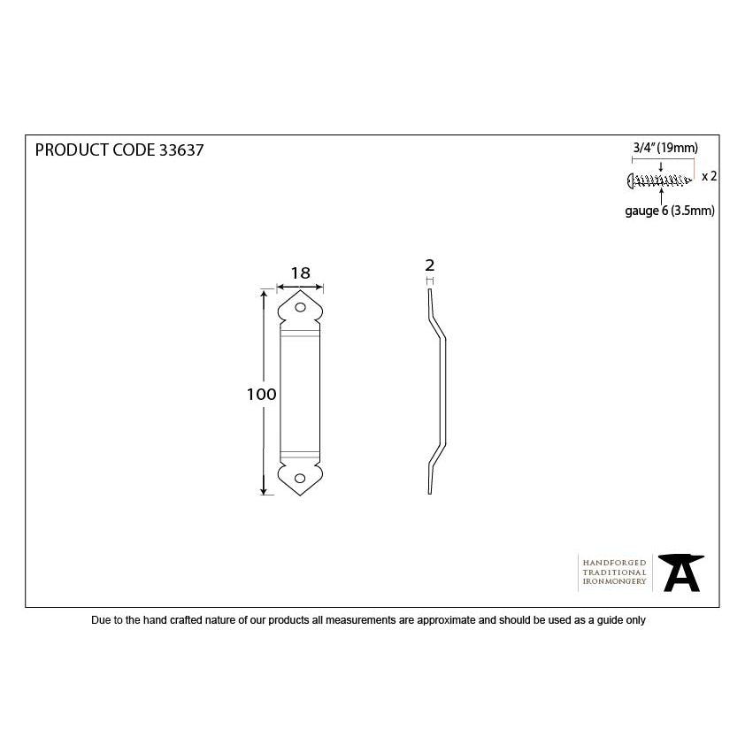 Pewter Gothic Screw on Staple | From The Anvil-Staple Pins & Plates-Yester Home