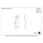 Pewter Gothic Screw on Staple | From The Anvil - Staple Pins & Plates - From The Anvil - Yester Home