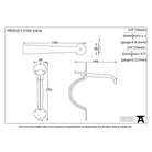 Pewter Gothic Thumblatch | From The Anvil-Thumblatches-Yester Home