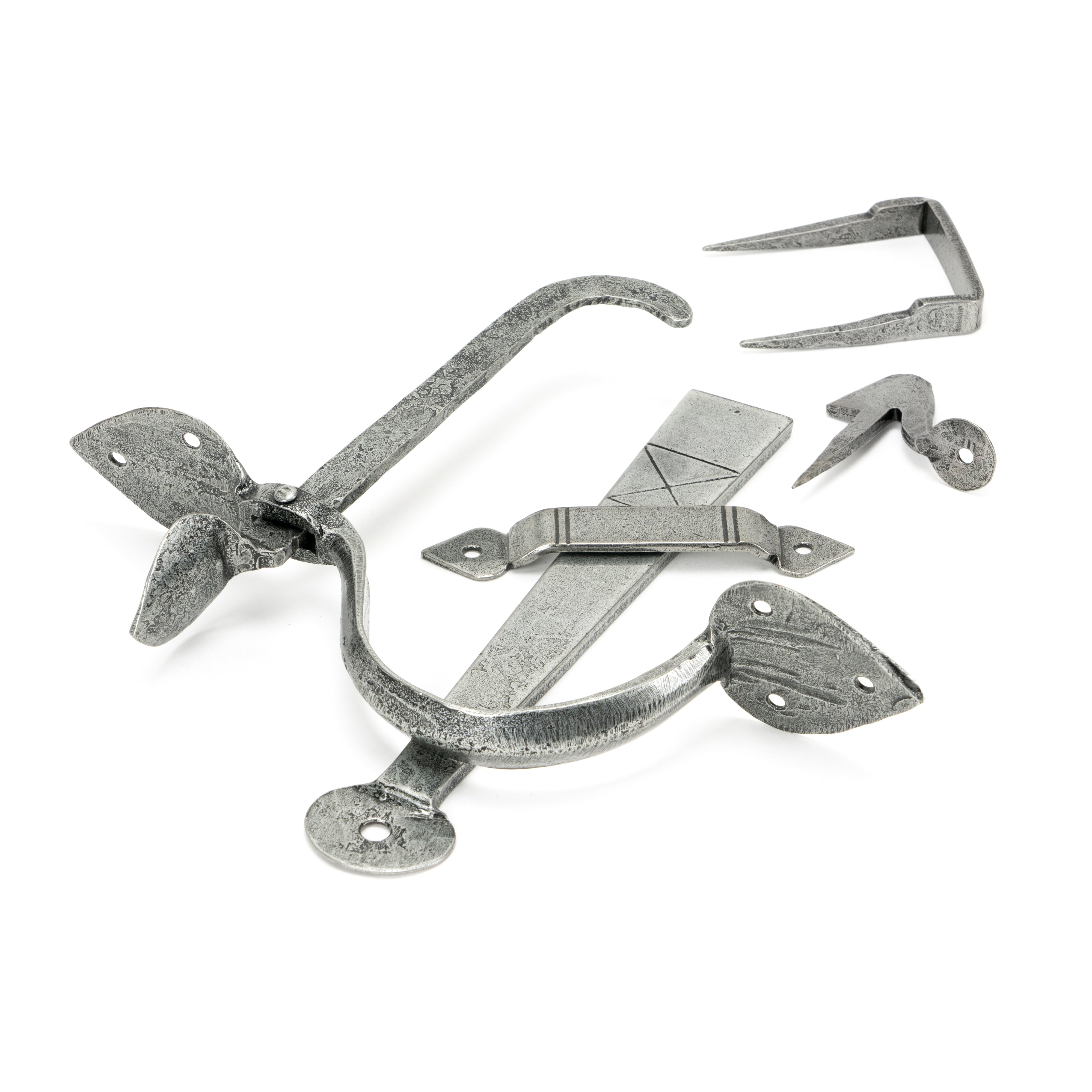 Pewter Gothic Thumblatch - XL | From The Anvil-Thumblatches-Yester Home