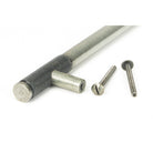 Pewter Half Brompton Pull Handle - Large | From The Anvil-Pull Handles-Yester Home