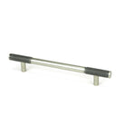 Pewter Half Brompton Pull Handle - Medium | From The Anvil - Pull Handles - From The Anvil - Yester Home