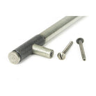 Pewter Half Brompton Pull Handle - Medium | From The Anvil-Pull Handles-Yester Home