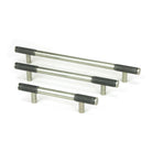 Pewter Half Brompton Pull Handle - Medium | From The Anvil-Pull Handles-Yester Home