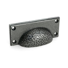 Pewter Hammered Art Deco Drawer Pull - Drawer Pulls - From The Anvil - Yester Home