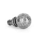 Pewter Hammered Ball Curtain Finial (pair) | From The Anvil - Finials - From The Anvil - Yester Home