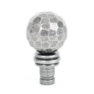 Pewter Hammered Ball Curtain Finial (pair) | From The Anvil - Finials - From The Anvil - Yester Home