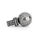 Pewter Hammered Ball Curtain Finial (pair) | From The Anvil - Finials - From The Anvil - Yester Home