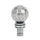 Pewter Hammered Ball Curtain Finial (pair) | From The Anvil-Finials-Yester Home