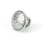 Pewter Hammered Cabinet Knob - Large | From The Anvil-Cabinet Knobs-Yester Home