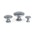 Pewter Hammered Cabinet Knob - Large | From The Anvil - Cabinet Knobs - From The Anvil - Yester Home