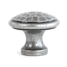 Pewter Hammered Cabinet Knob - Medium | From The Anvil - Cabinet Knobs - From The Anvil - Yester Home