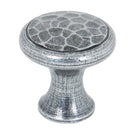 Pewter Hammered Cabinet Knob - Small | From The Anvil - Cabinet Knobs - From The Anvil - Yester Home