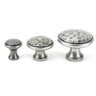 Pewter Hammered Cabinet Knob - Small | From The Anvil - Cabinet Knobs - From The Anvil - Yester Home