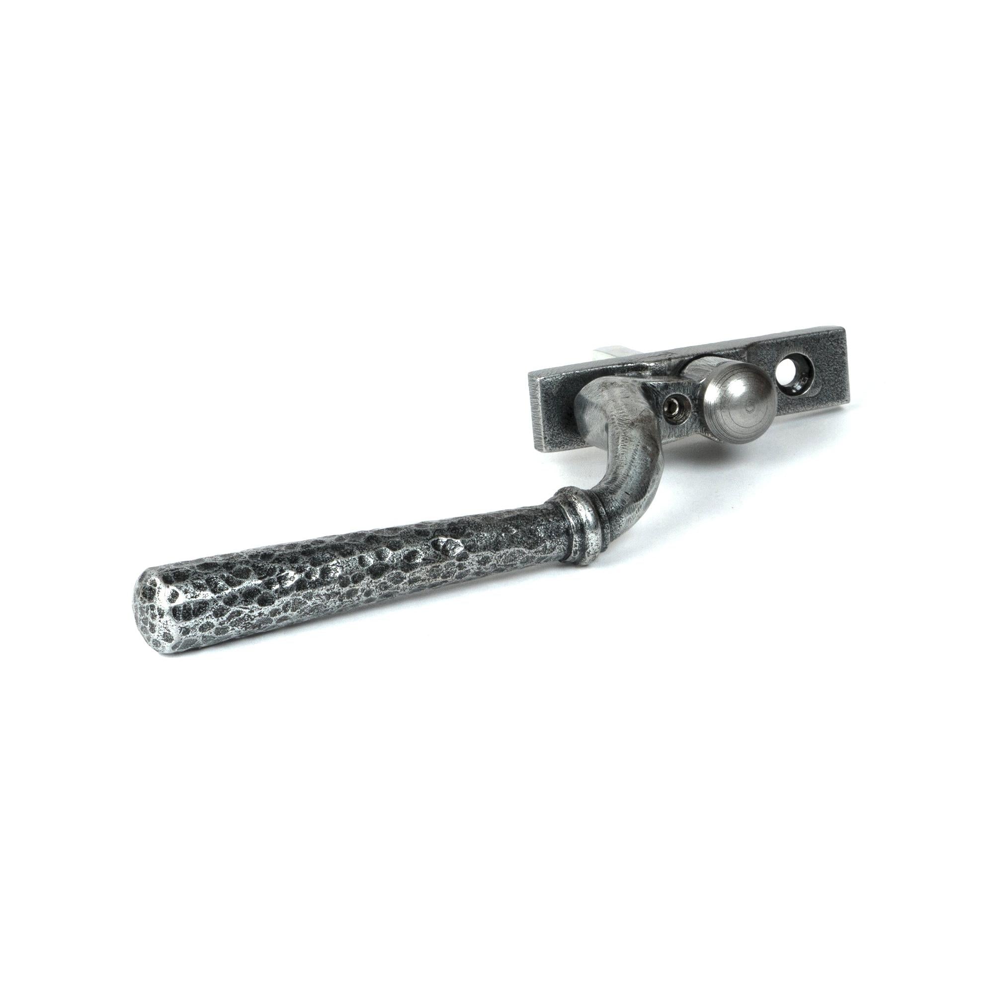 Pewter Hammered Newbury Espag - RH | From The Anvil - Espag. Fasteners - From The Anvil - Yester Home
