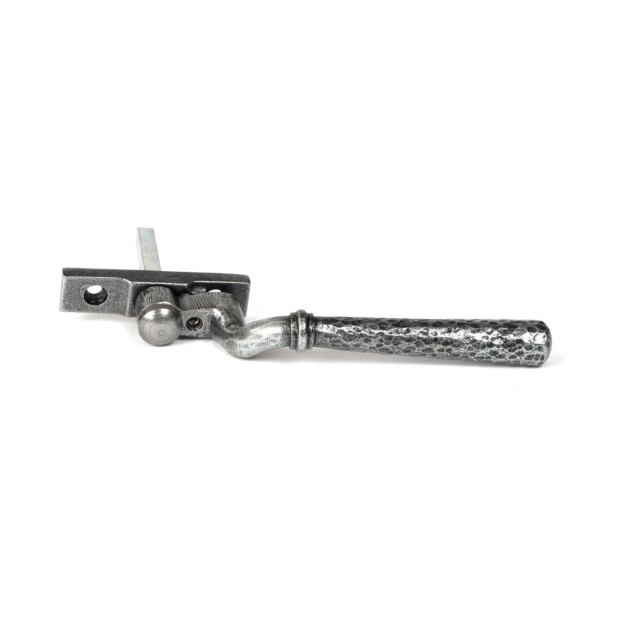 Pewter Hammered Newbury Espag - RH | From The Anvil - Espag. Fasteners - From The Anvil - Yester Home
