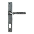 Pewter Hammered Newbury Slimline Espag. Lock Set | From The Anvil - Espagnolette - From The Anvil - Yester Home