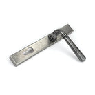 Pewter Hammered Newbury Slimline Espag. Lock Set | From The Anvil-Espagnolette-Yester Home