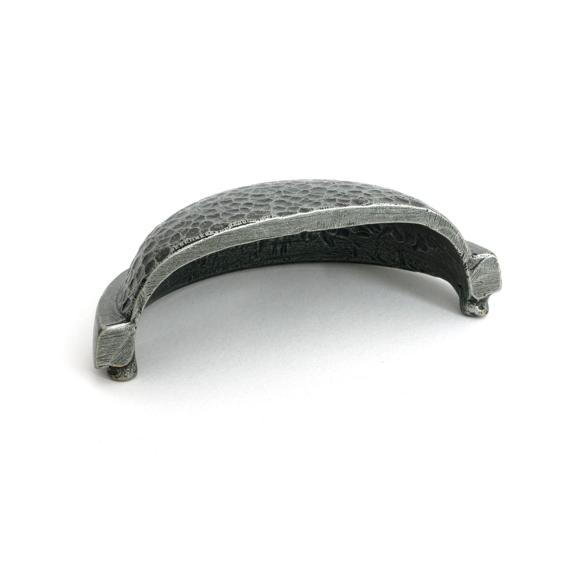 Pewter Hammered Regency Drawer Pull - Drawer Pulls - From The Anvil - Yester Home