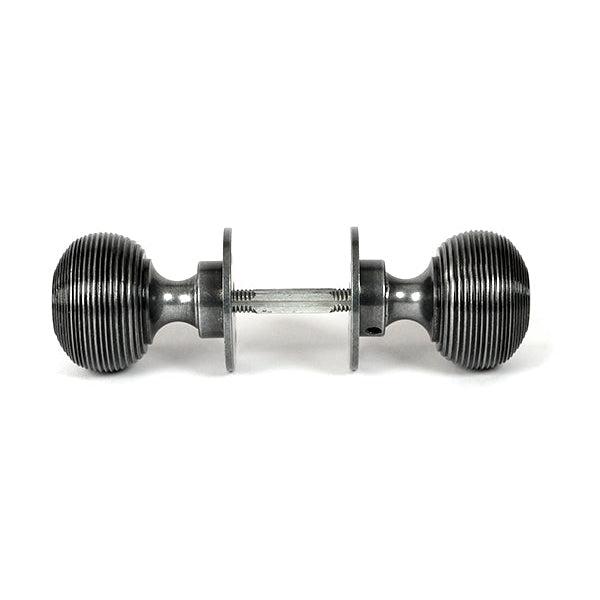 Pewter Heavy Beehive Mortice/Rim Knob Set | From The Anvil-Mortice Knobs-Yester Home