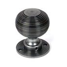 Pewter Heavy Beehive Mortice/Rim Knob Set | From The Anvil - Mortice Knobs - From The Anvil - Yester Home