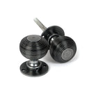 Pewter Heavy Beehive Mortice/Rim Knob Set | From The Anvil-Mortice Knobs-Yester Home