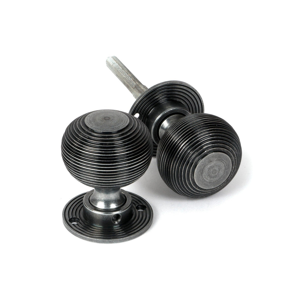 Pewter Heavy Beehive Mortice/Rim Knob Set | From The Anvil