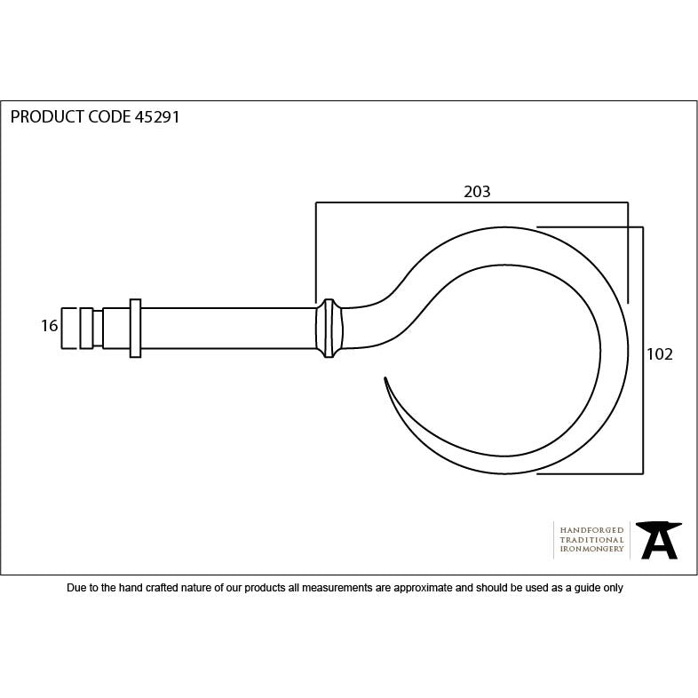 Pewter Hook Curtain Finial (Pair) | From The Anvil-Finials-Yester Home