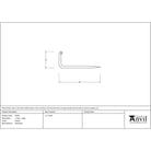 Pewter L Hook - Large | From The Anvil - L Hooks - From The Anvil - Yester Home