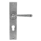 Pewter Large Avon 72mm Centre Euro Lock Set | From The Anvil - Lever Euro - From The Anvil - Yester Home