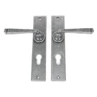 Pewter Large Avon 72mm Centre Euro Lock Set | From The Anvil - Lever Euro - From The Anvil - Yester Home