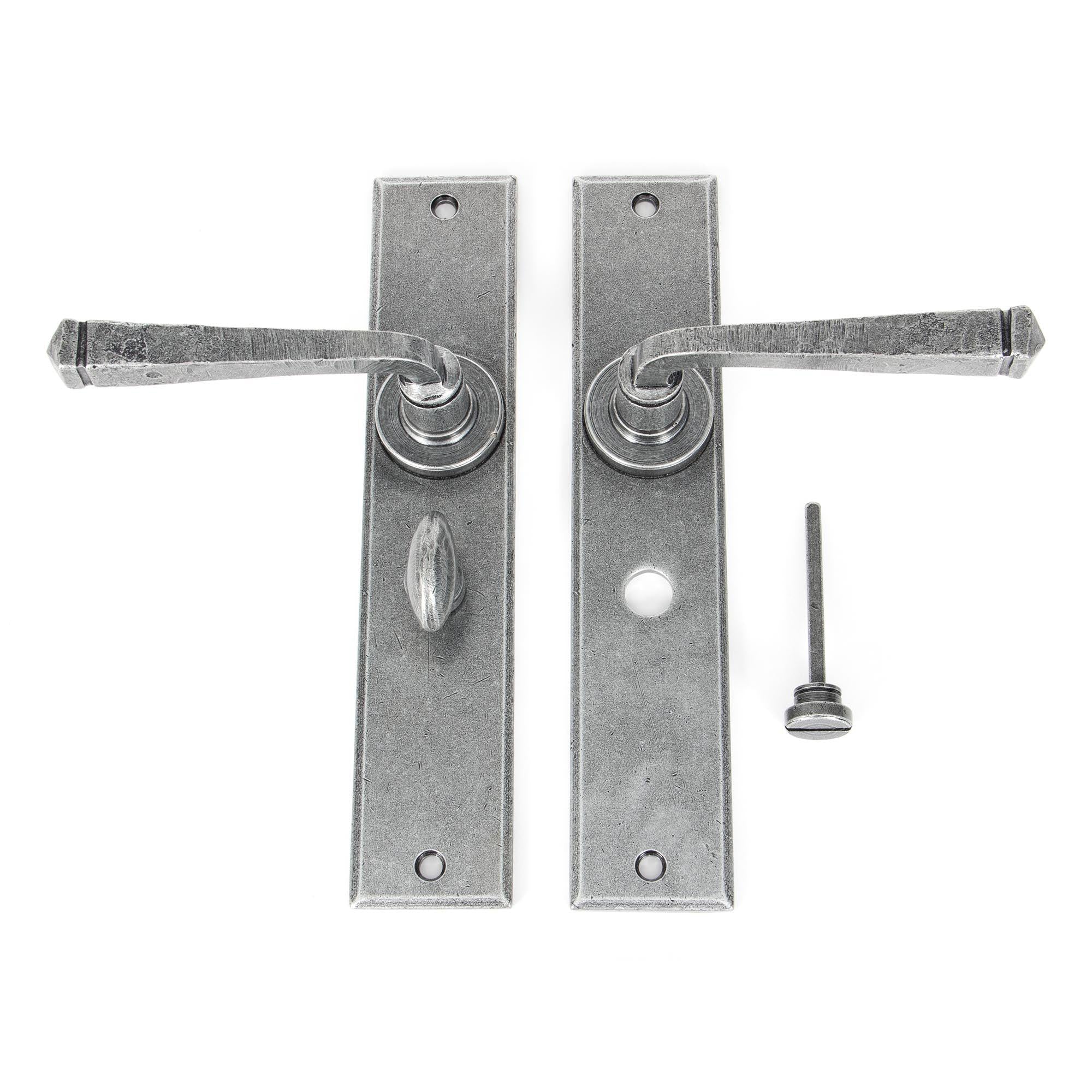 Pewter Large Avon Lever Bathroom Set | From The Anvil - Lever Bathroom - From The Anvil - Yester Home