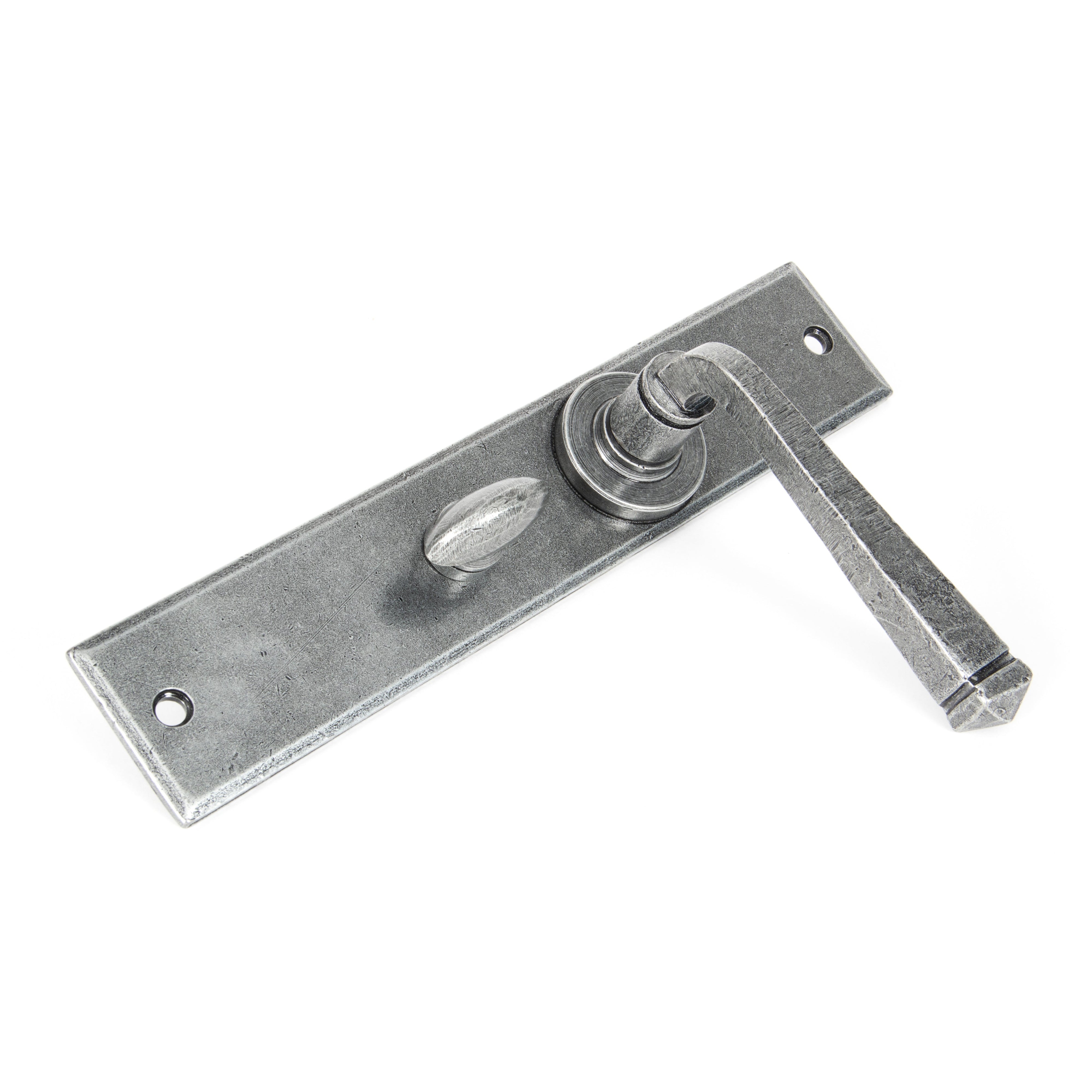 Pewter Large Avon Lever Bathroom Set | From The Anvil-Lever Bathroom-Yester Home