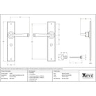 Pewter Large Avon Lever Bathroom Set | From The Anvil-Lever Bathroom-Yester Home