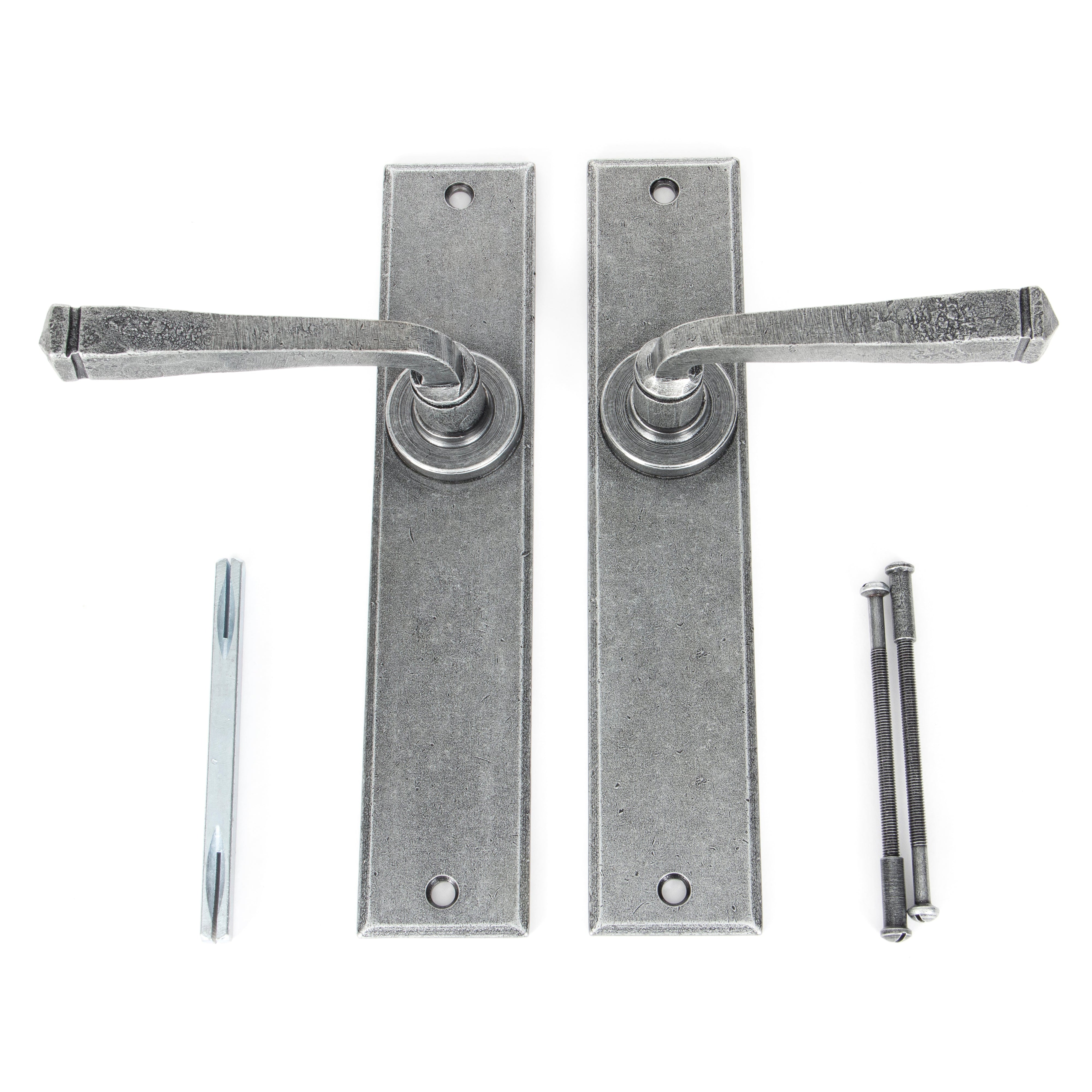 Pewter Large Avon Lever Latch Set | From The Anvil-Lever Latch-Yester Home