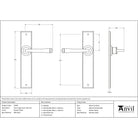Pewter Large Avon Lever Latch Set | From The Anvil-Lever Latch-Yester Home