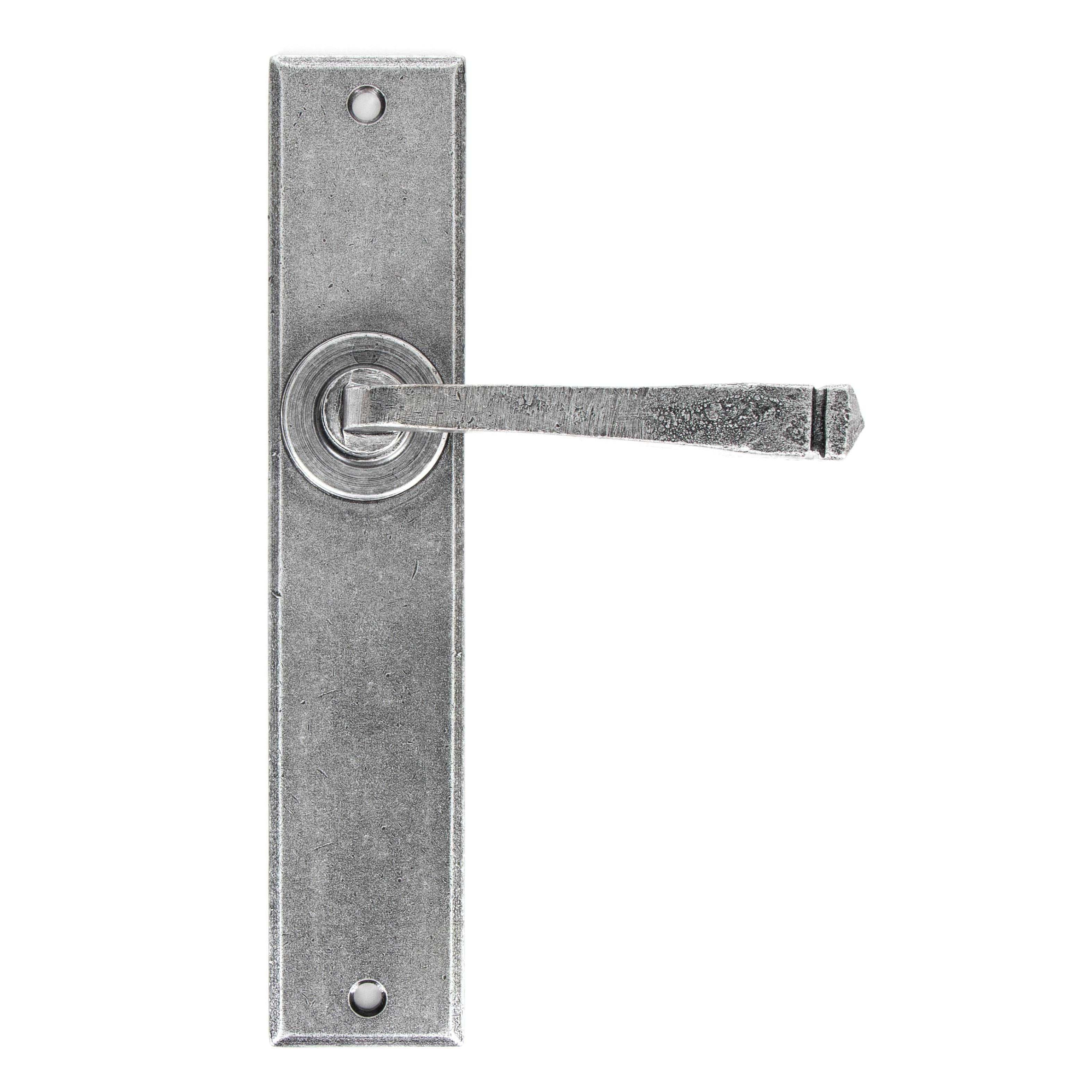 Pewter Large Avon Lever Latch Set | From The Anvil - Lever Latch - From The Anvil - Yester Home