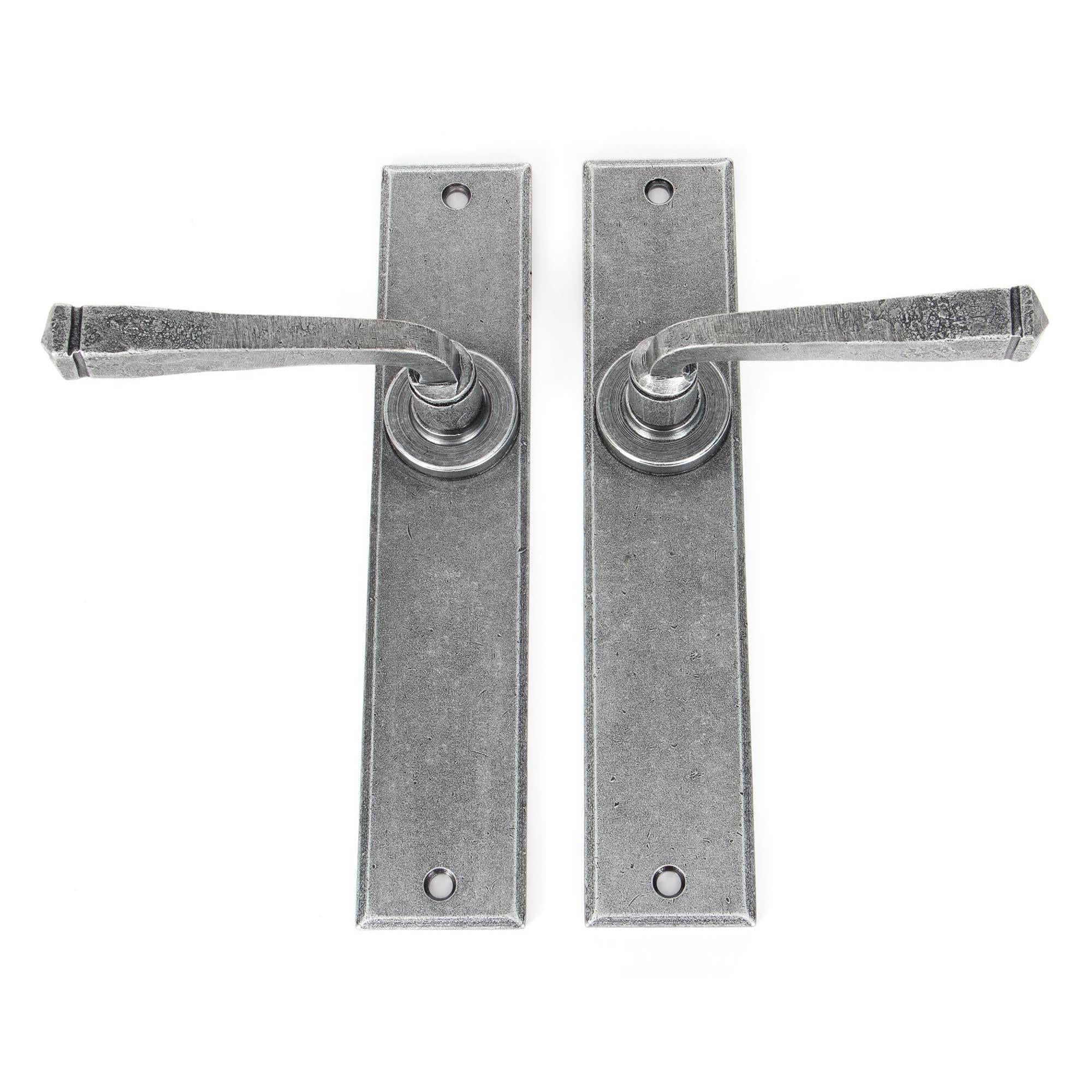 Pewter Large Avon Lever Latch Set | From The Anvil - Lever Latch - From The Anvil - Yester Home