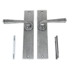 Pewter Large Avon Lever Latch Set | From The Anvil - Lever Latch - From The Anvil - Yester Home