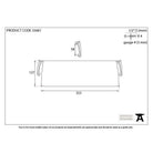 Pewter Large Letter Plate Cover | From The Anvil-Letter Plate Covers-Yester Home