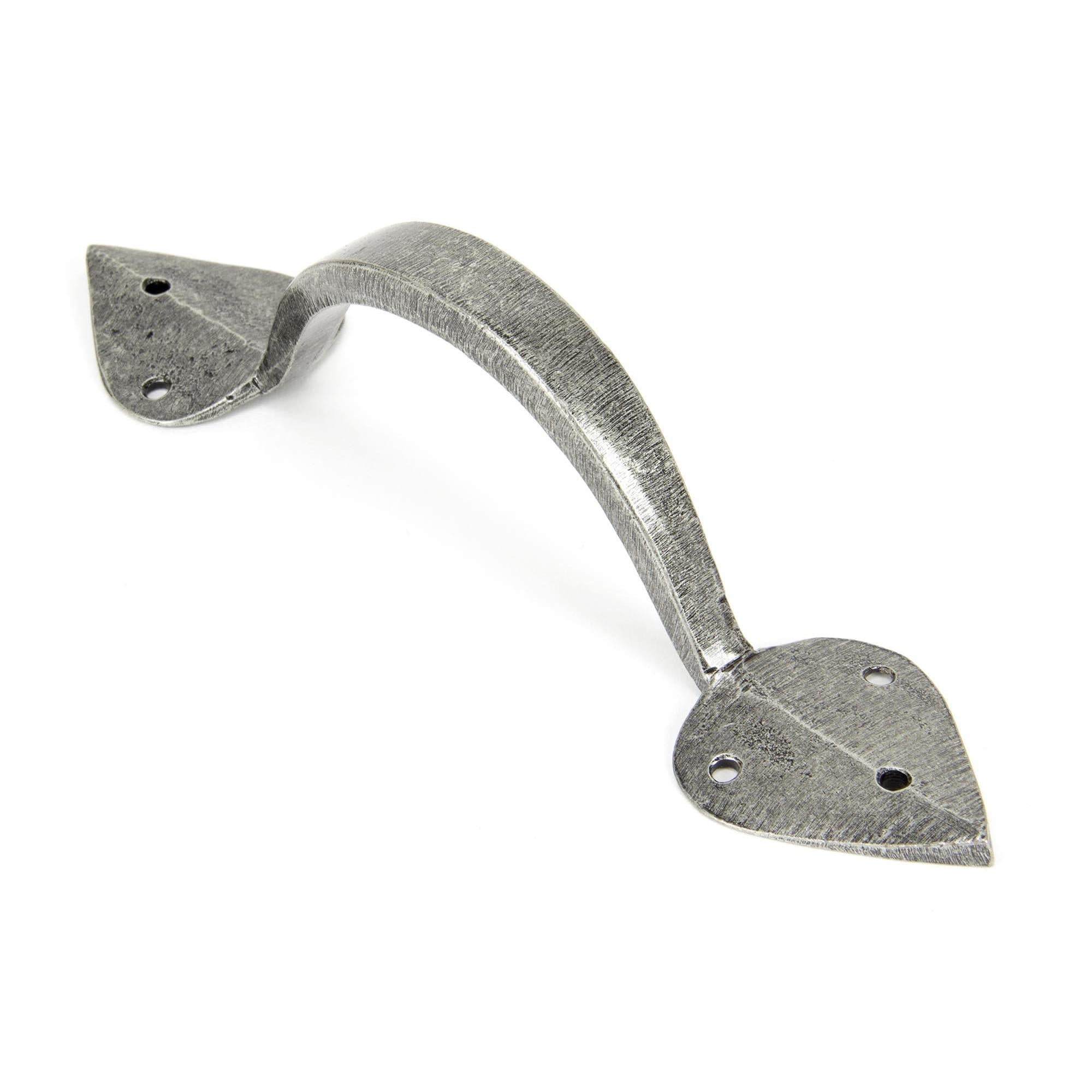 Pewter Large Shropshire Pull Handle | From The Anvil - D Handles - From The Anvil - Yester Home