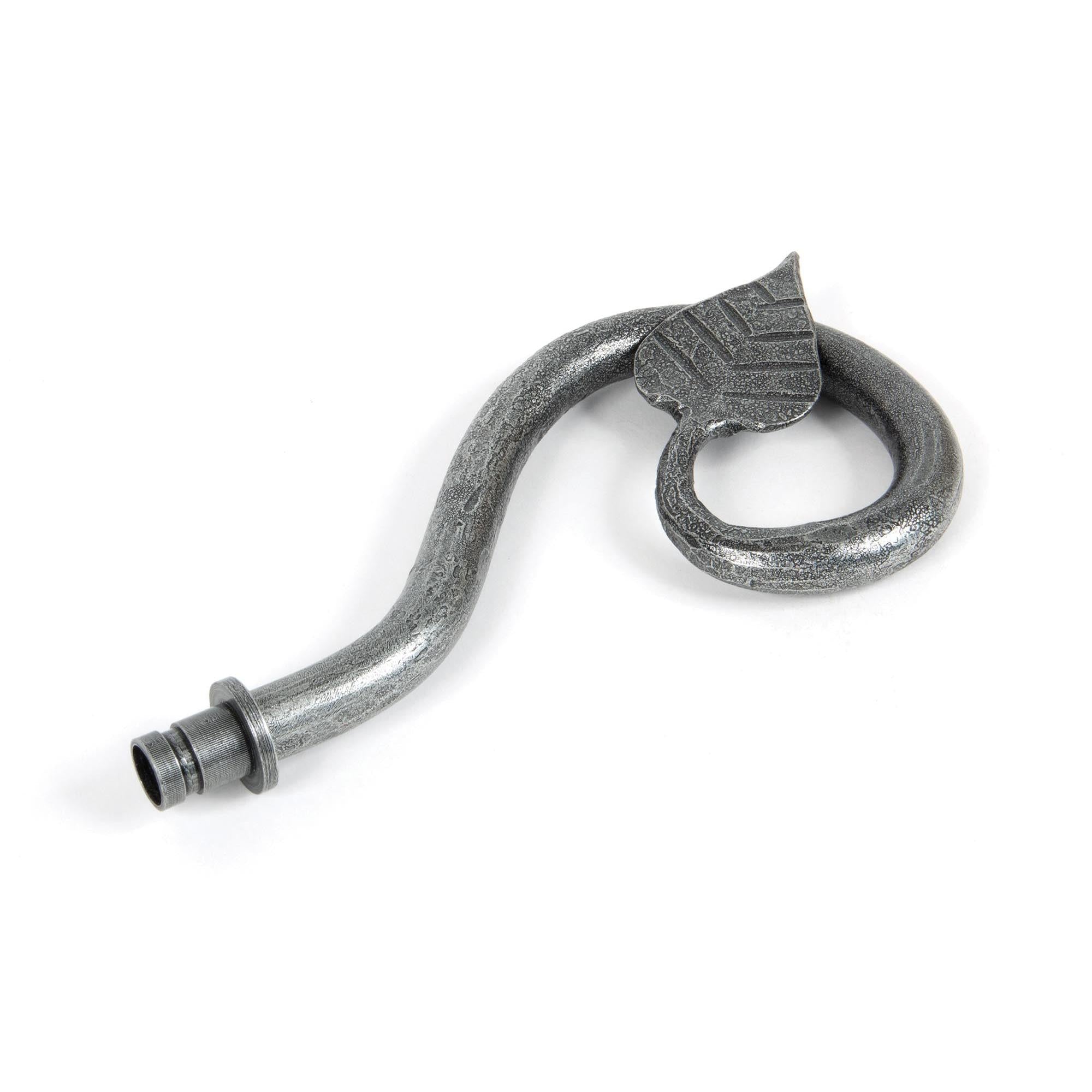 Pewter Leaf Curtain Finial (pair) | From The Anvil - Finials - From The Anvil - Yester Home