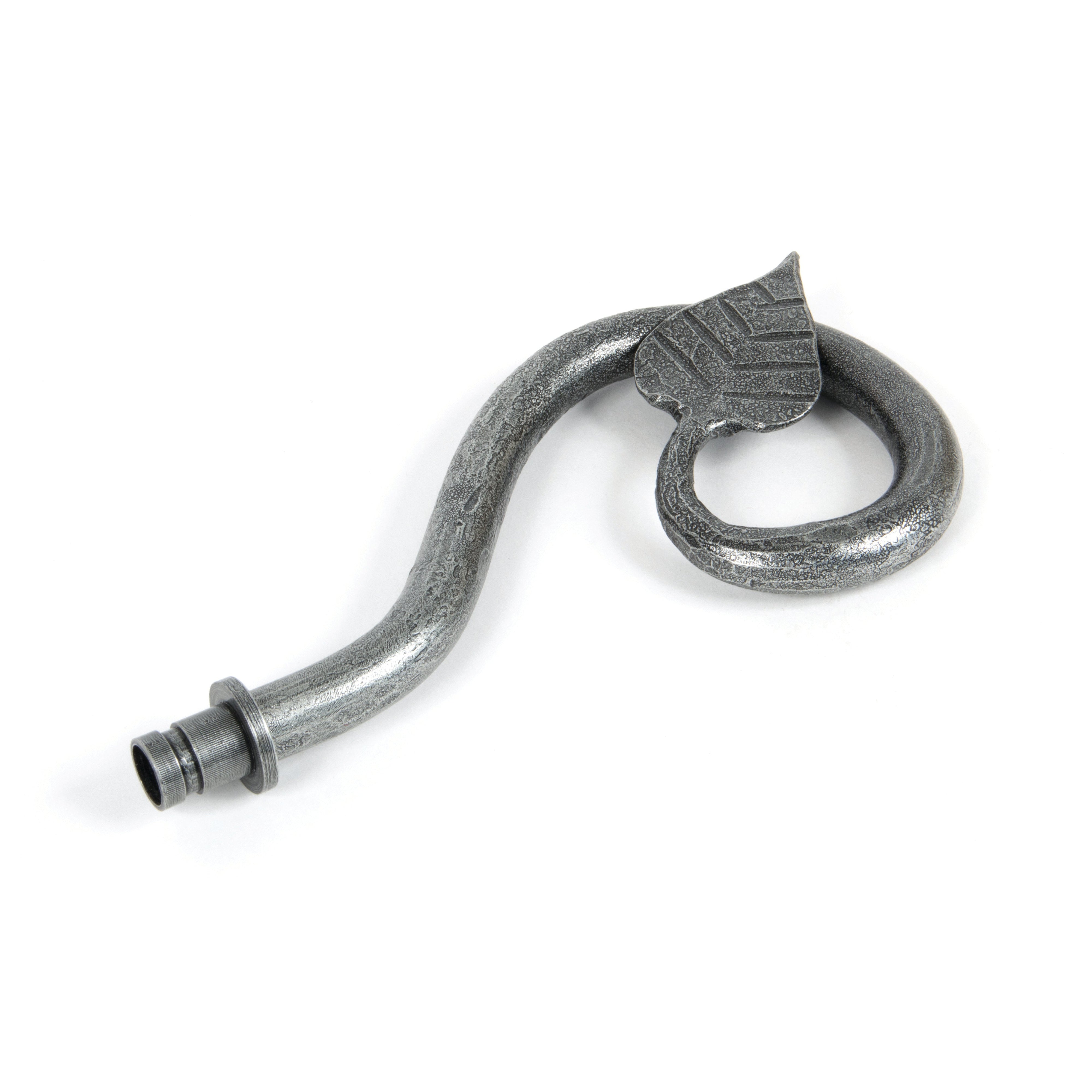 Pewter Leaf Curtain Finial (pair) | From The Anvil-Finials-Yester Home