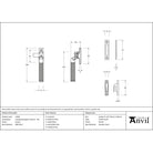 Pewter Locking Brompton Fastener - RH - Locking Fasteners - From The Anvil - Yester Home
