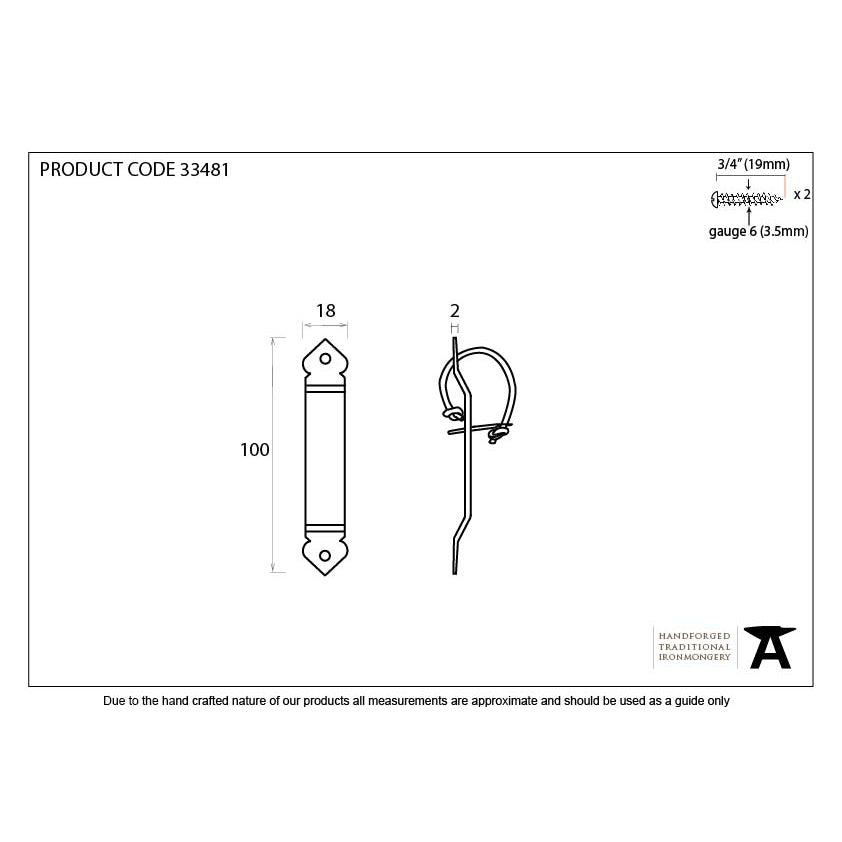 Pewter Locking Gothic Screw on Staple | From The Anvil-Staple Pins & Plates-Yester Home