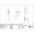 Pewter Locking Newbury Fastener - Locking Fasteners - From The Anvil - Yester Home
